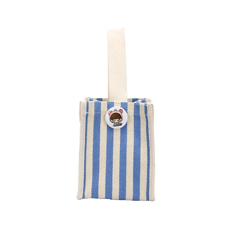 Gestreifter Canvas-Shopper