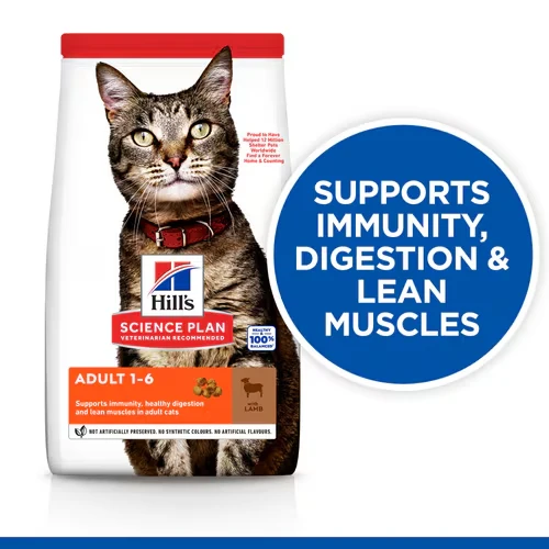 Hill's Science Plan Adult Cat Lamb Dry Food