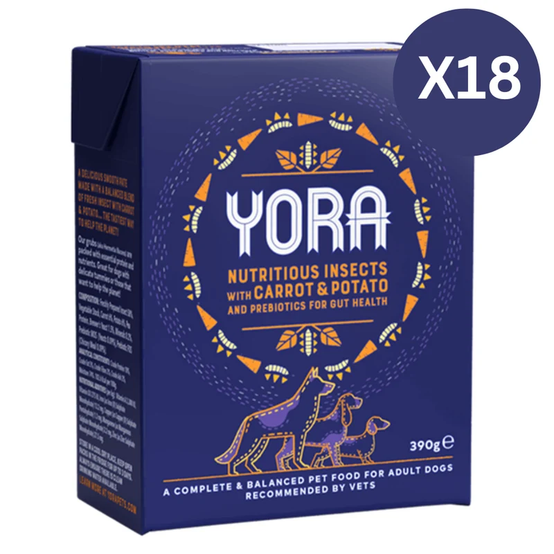 Yora Pet Foods Nutritious Insects With Carrot & Potato Adult Wet Dog Food