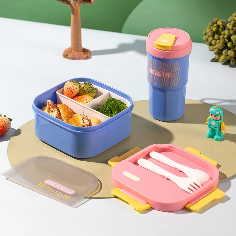 Vielseitige Auslaufsichere Lunchbox mit Besteck