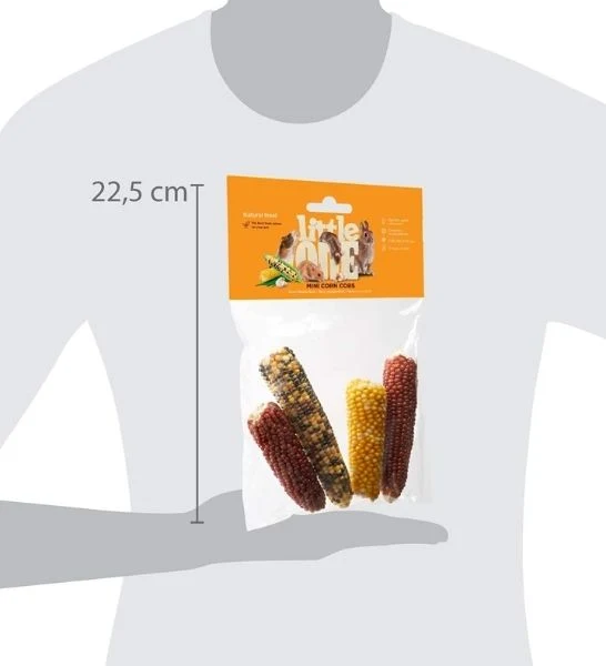 Little One Mini Corn Cobs Treat for Small Pets 130G