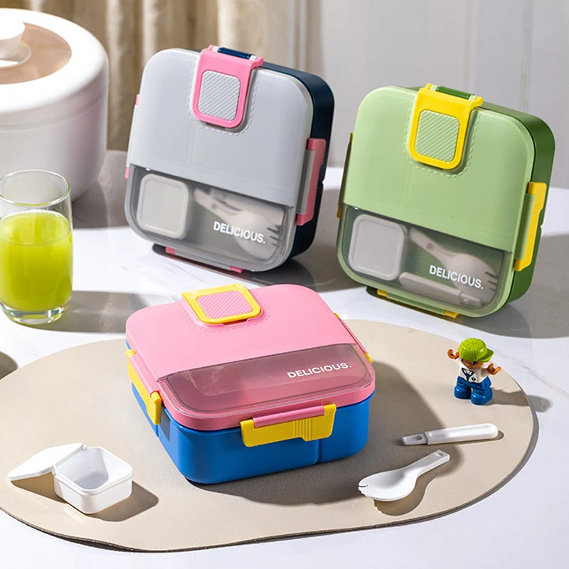 Auslaufsichere Mehrfach-Abteil Bento-Box