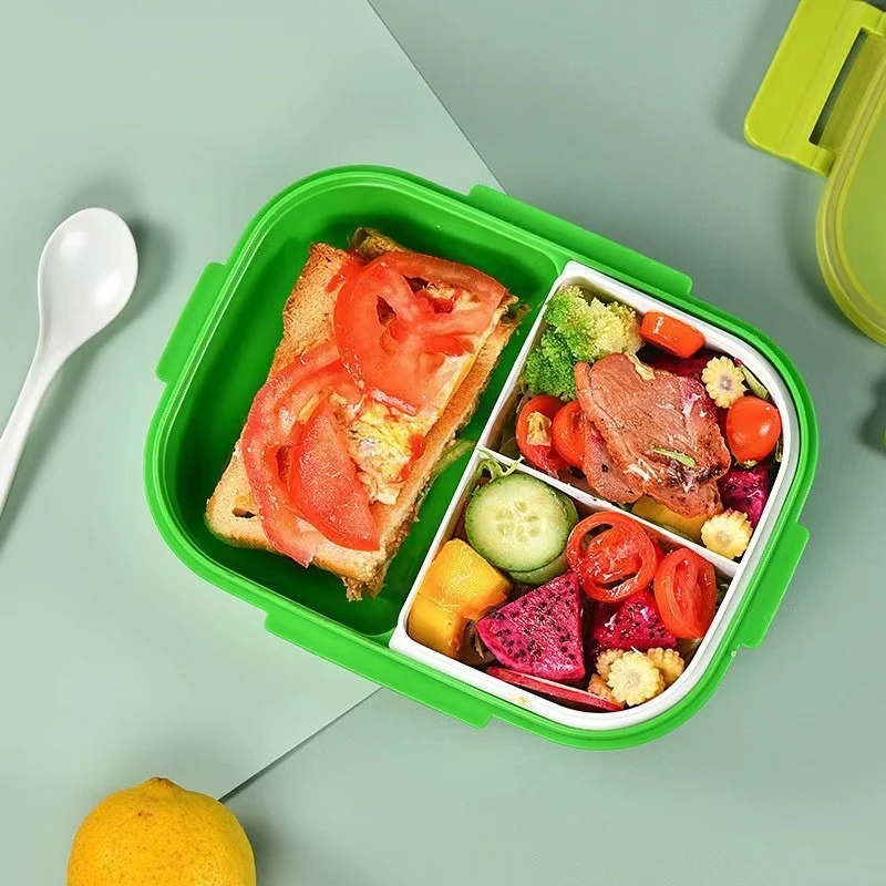 Umweltfreundliche Lunchbox mit zwei Fächern