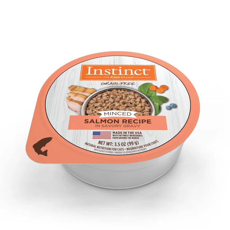 Instinct Grain-Free Minced Real Salmon Recipe Wet Cat Food