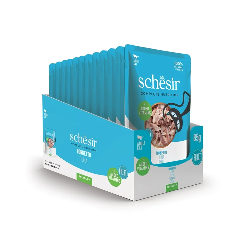 Schesir Tuna in Jelly Adult Wet Cat Food 85G