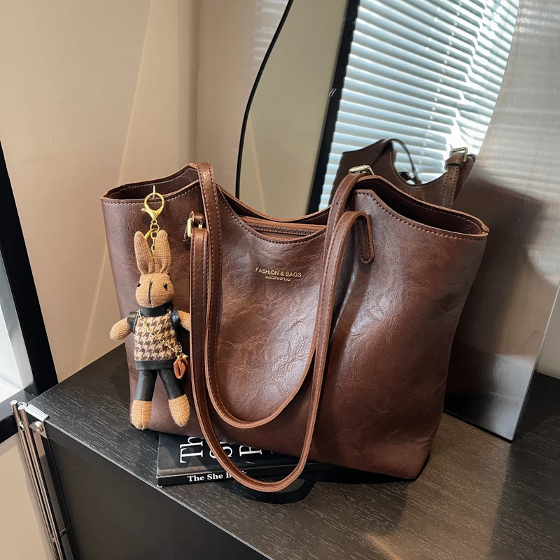 Luxuriöse Leder Handtasche Karnz