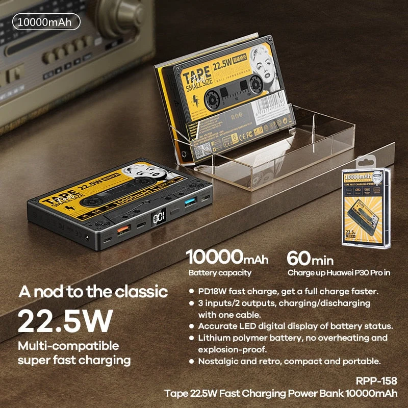 Retro-Kassette-Powerbank | Karnz