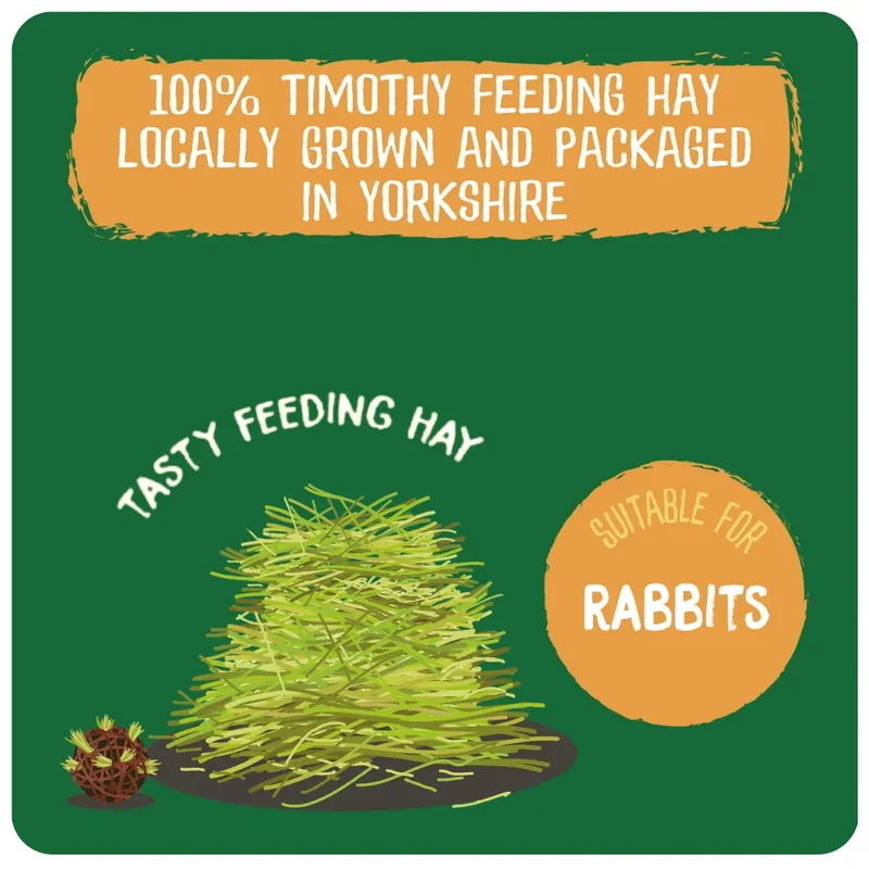 Burgess Excel Dried Fresh Grass Feeding Hay For Small Pets 1KG