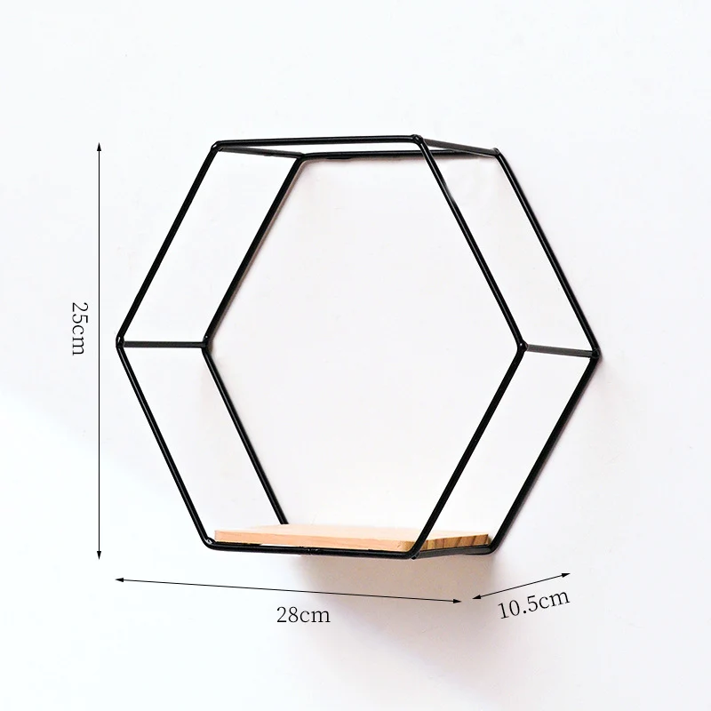 Geometrisches Wandregal