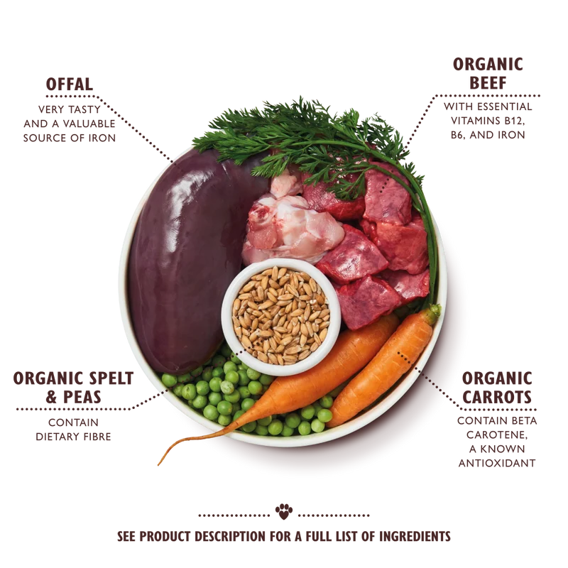 Lily's Kitchen Organic Beef Supper Wet Dog Food