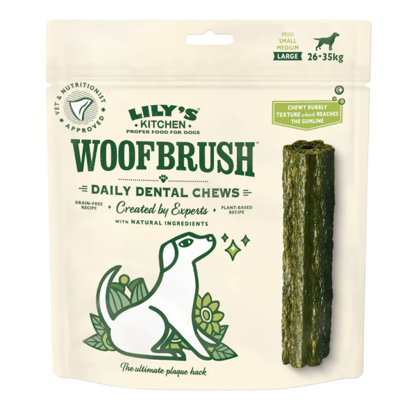 Lily's Kitchen Woofbrush Dental Dog Chews Bulk Pack Treats