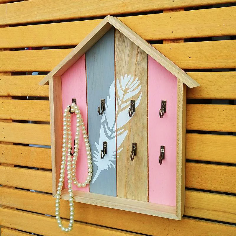 Rustikale Wohnkultur Dekorative Wandhaken Organizer