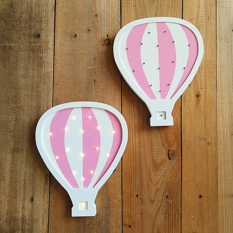 Dekorative LED Nachtlampe in Form eines Heißluftballons