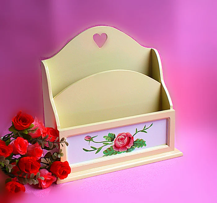 Dekorative Holzblumen Organizer