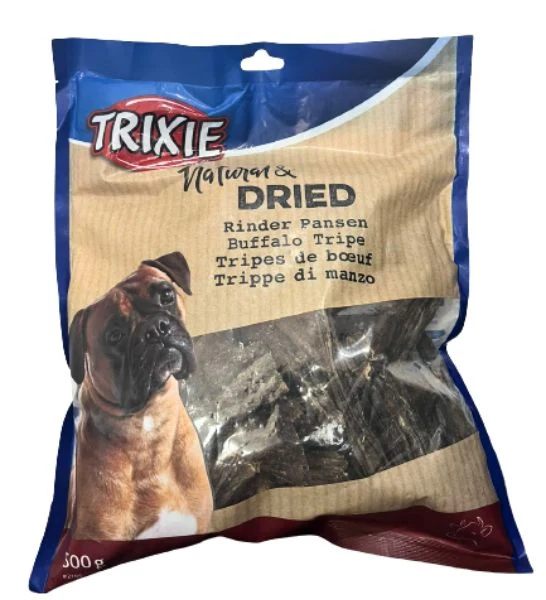 Trixie Dried Buffalo Tripe Dog Chew Treats 500G