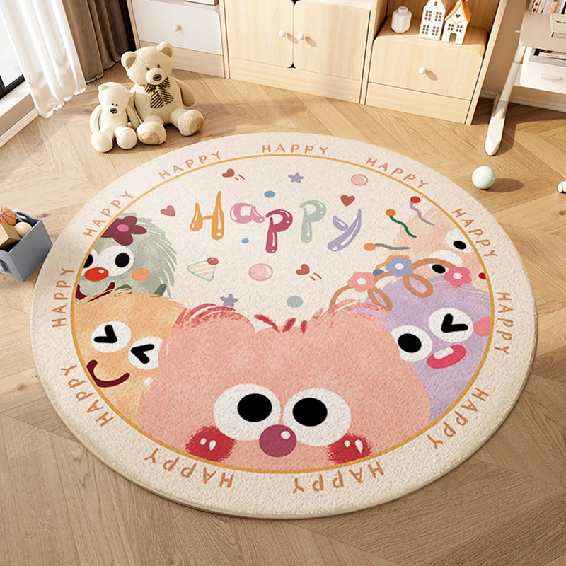 Verspielter Monster-Themen-Teppich