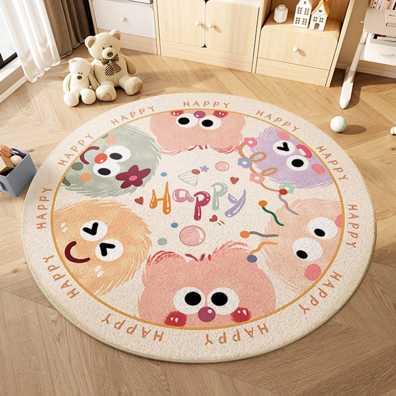 Verspielter Monster-Themen-Teppich