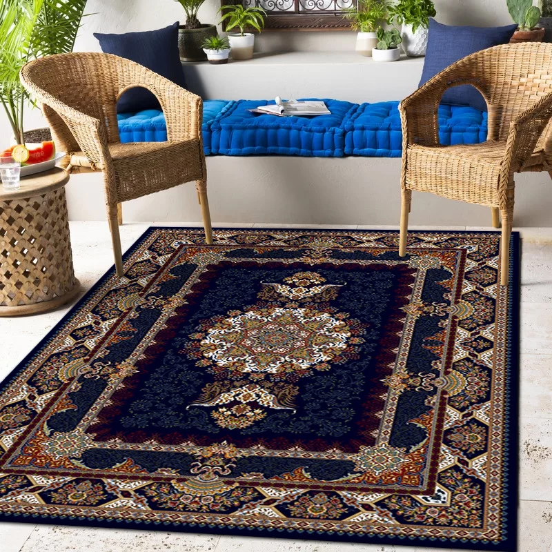 Elegante Vintage Blumen Teppich