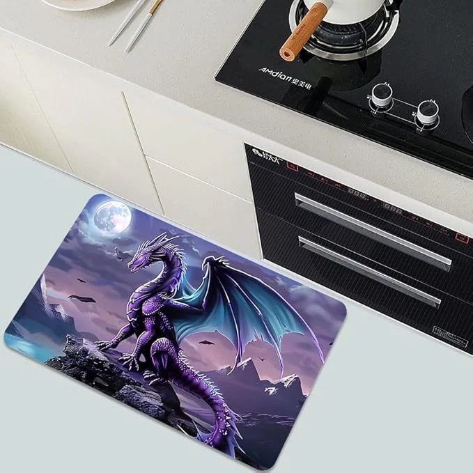 Luxuriöse Blättermuster Badematte