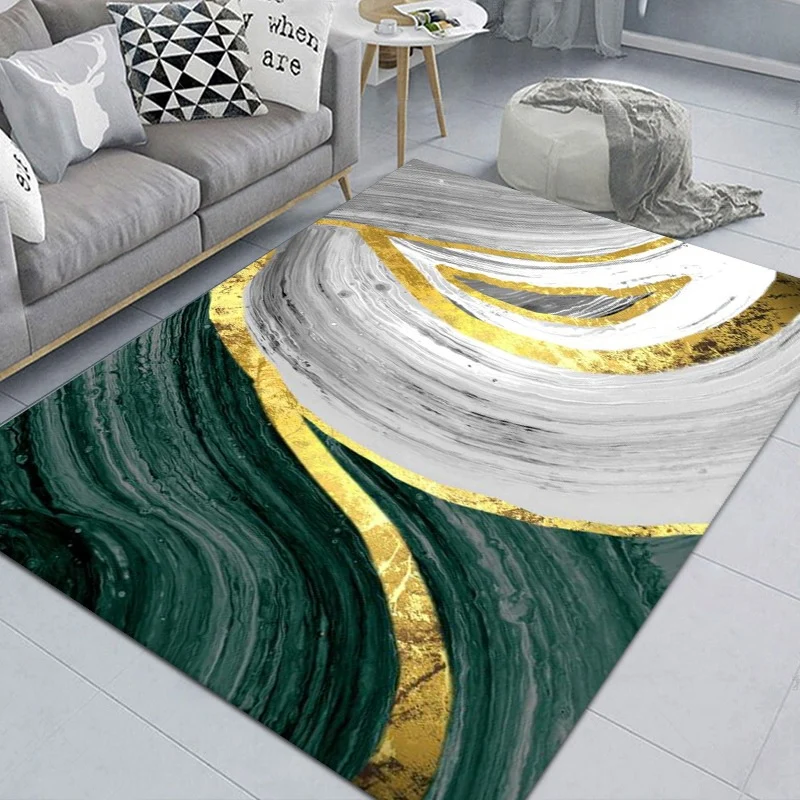 Luxuriöser geometrischer Designteppich