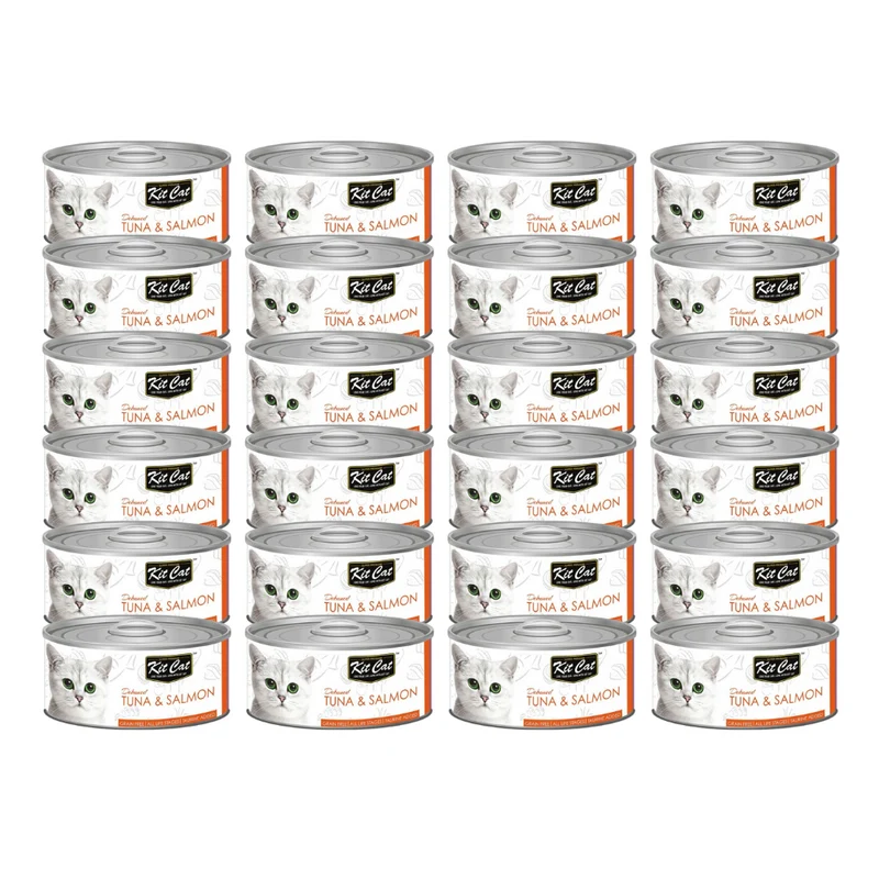 Kit Cat Grain Free Tuna & Salmon Topper Wet Cat Food 80G