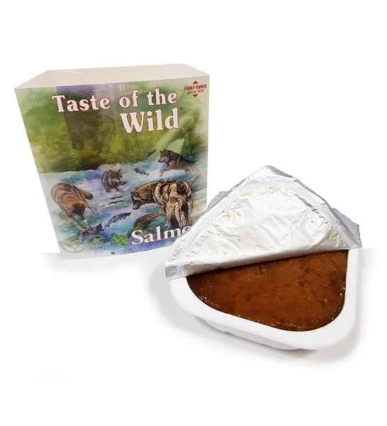 Taste of the Wild Salmon with Fruit & Vegetables Tray Wet Dog Food 390G