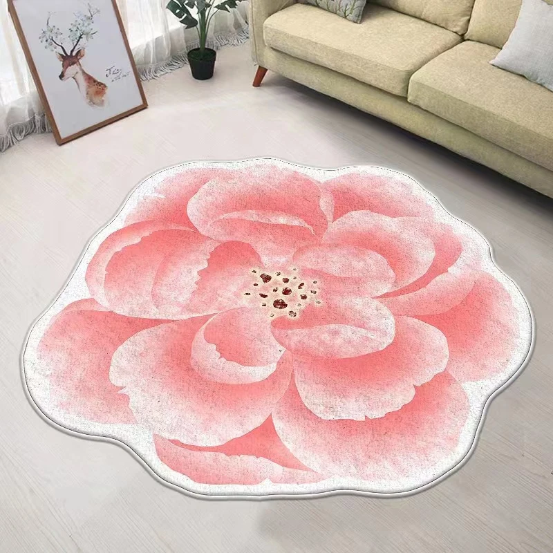 Blumenförmiger Teppich