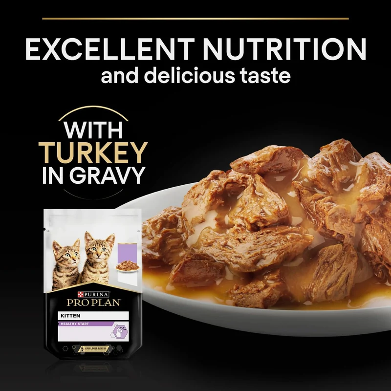 Purina Pro Plan Kitten Turkey in Gravy Wet Cat Food