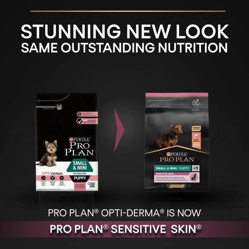 PURINA Pro Plan Optiderma with Salmon Small & Mini Sensitive Skin Puppy Dry Food 3KG