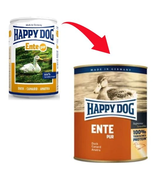 Happy Dog Pure Duck Wet Dog Food 400G
