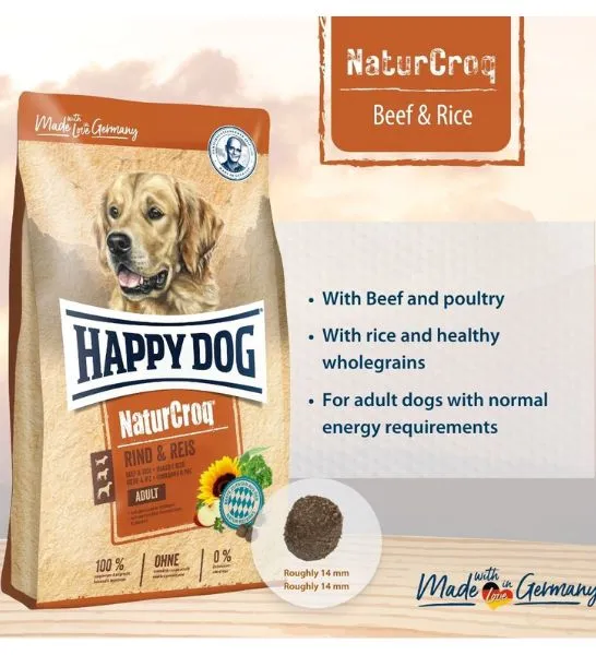 Happy Dog NaturCroq Adult Beef & Rice Dry Dog Food