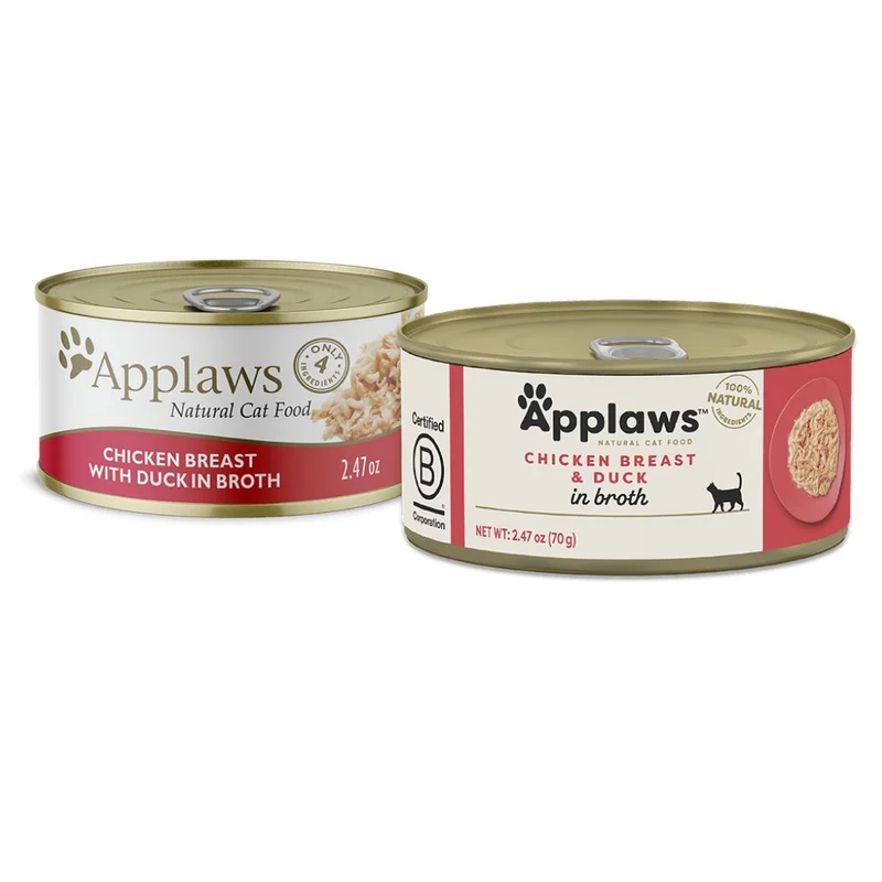Applaws Natural Chicken & Duck Wet Cat Food 156G
