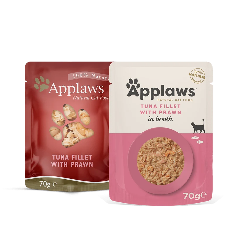 Applaws Tuna Fillet With Prawn In Broth Wet Cat Food