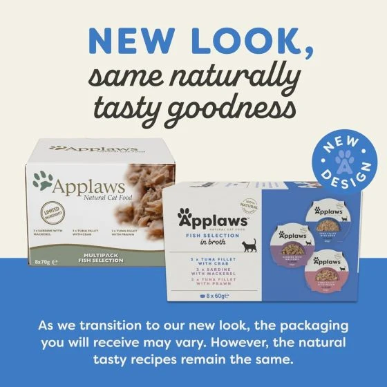 Applaws Fish Selection Pack Wet Cat Food 8X60G