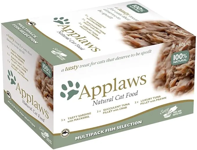 Applaws Fish Selection Pack Wet Cat Food 8X60G