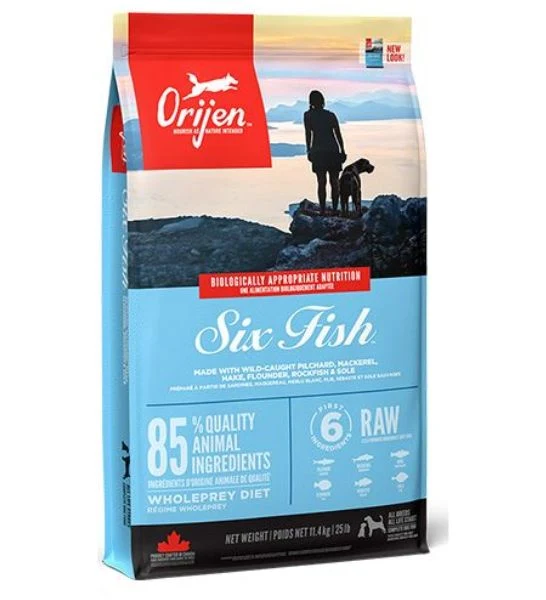 Orijen Six Fish Protein-Rich Adult Dog Dry Food