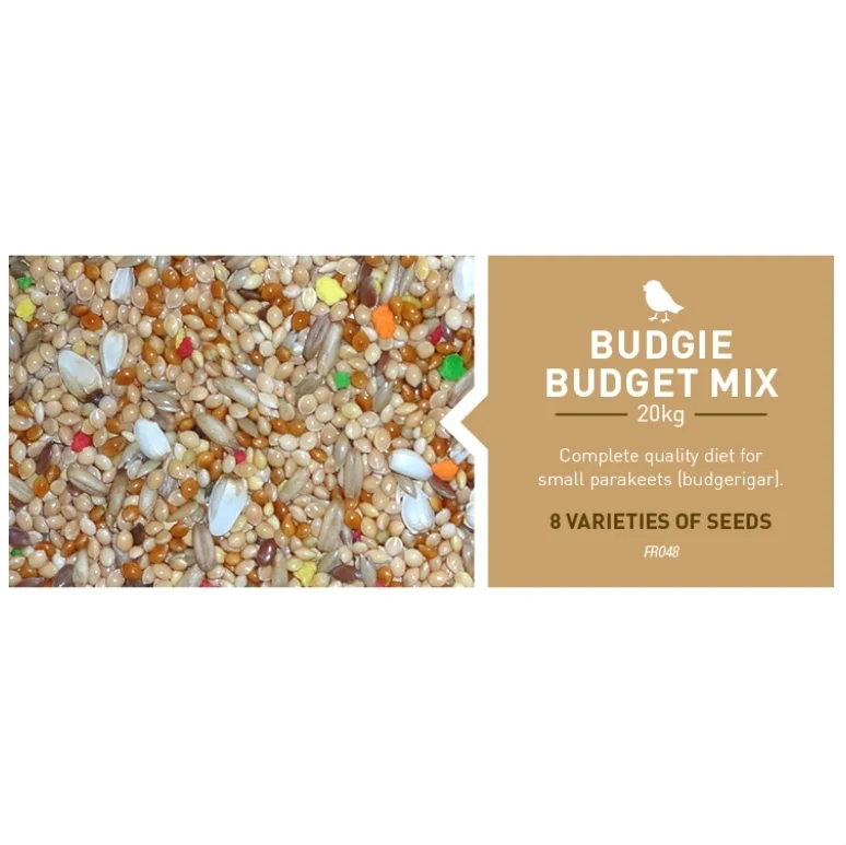 FARMA Budgie Budget Mix Seed Food for Small Parakeets 20KG