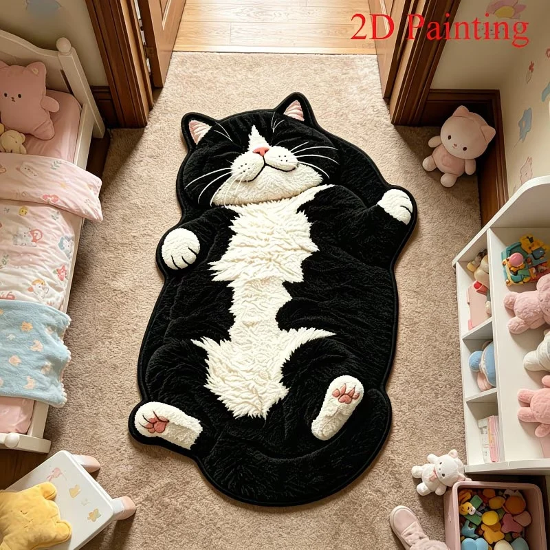 Kat-förmiger dekorativer Teppich