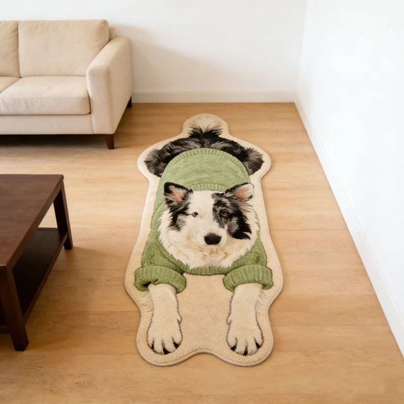 Cartoon Hund Thema Teppich