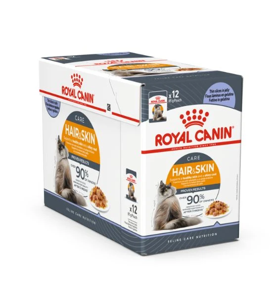 Royal Canin Hair & Skin In Jelly Adult Wet Cat Food