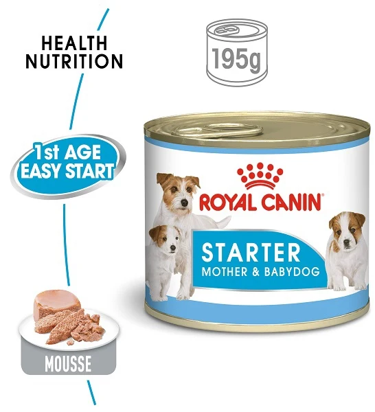Royal Canin Starter Mousse Puppy & Mother Dog Wet Food 195G