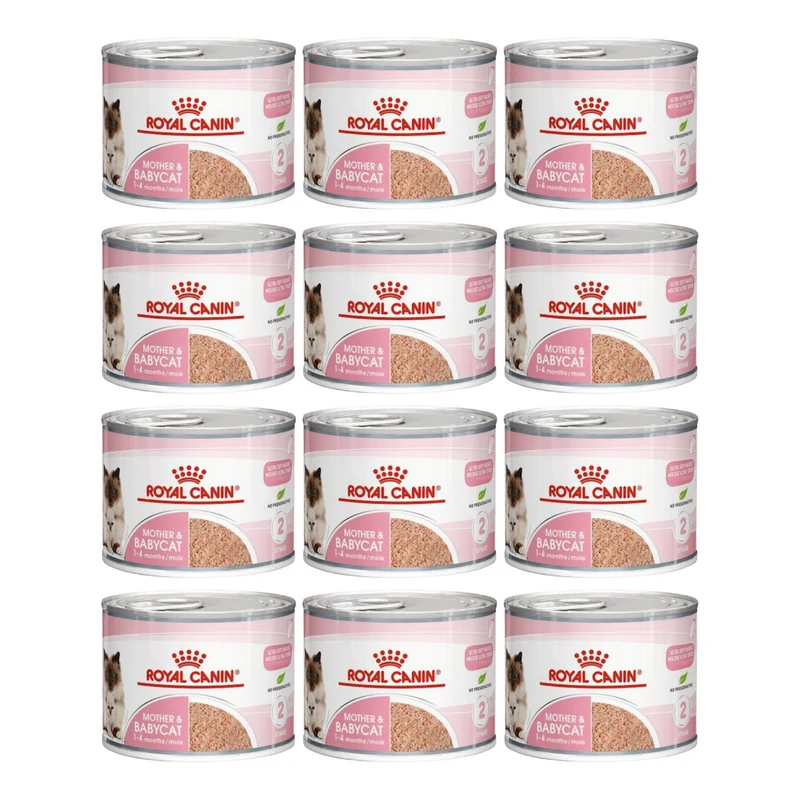 Royal Canin Mother & Babycat Mousse - Young & Adult Wet Cat Food