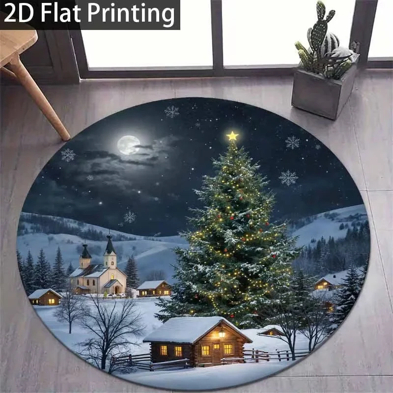 3D Weihnachtsmuster Teppich