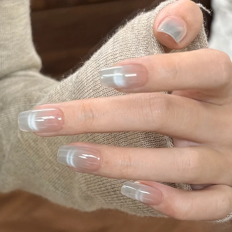 Ombre Gel Press-On Nagel-Wickel Karnz