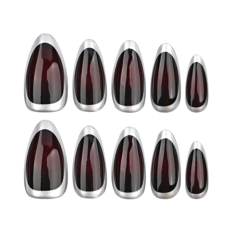 Stylische Stiletto-Nägel mit elegantem Glanz Karnz