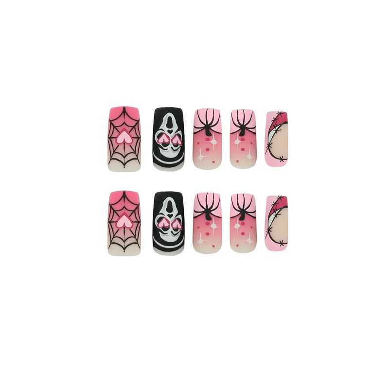Kunstvolle Nagelkunst mit Halloween-Motiv Karnz