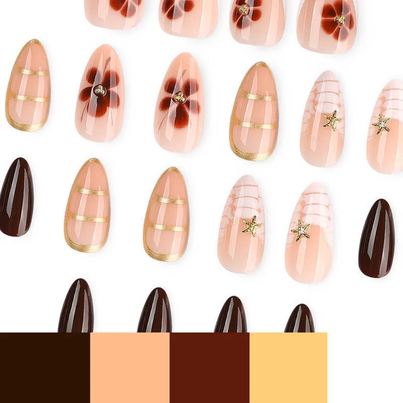 Kunstvolle Nagelkunst mit glamourösen Akzenten und eleganten Verzierungen Karnz
