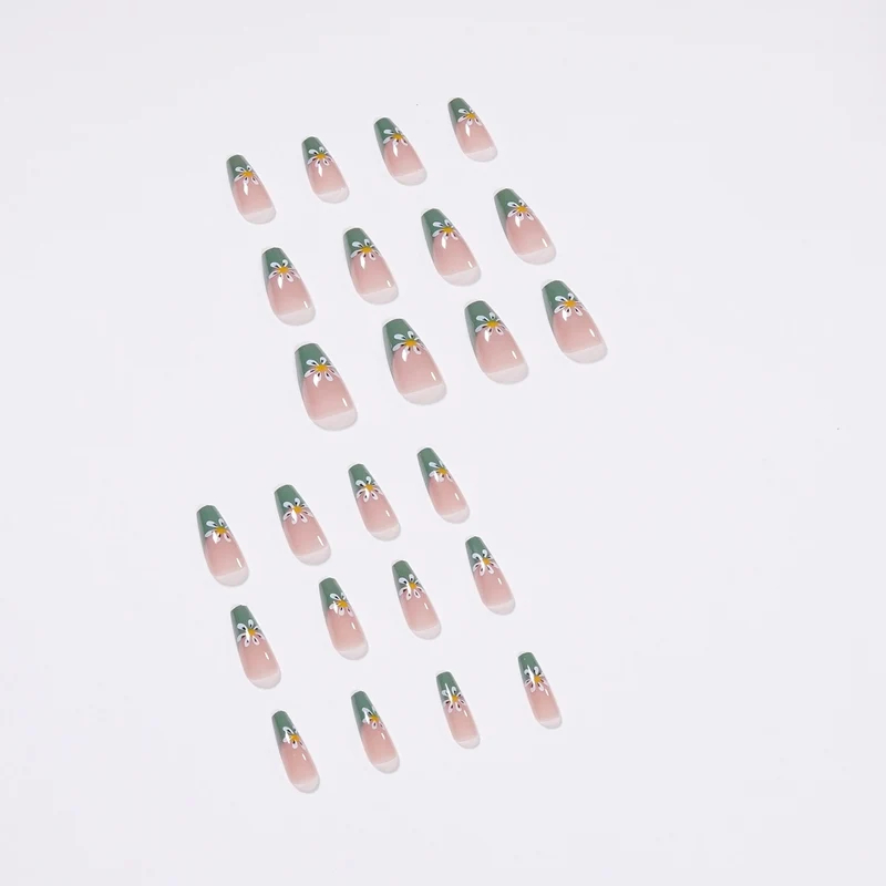 Kunstvolle Nagelkunst mit floralen Mustern Karnz