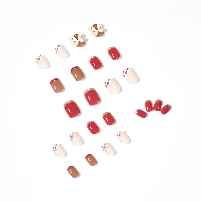 Kunstvolle Nagelkunst mit elegantem Schleifen-Design Karnz
