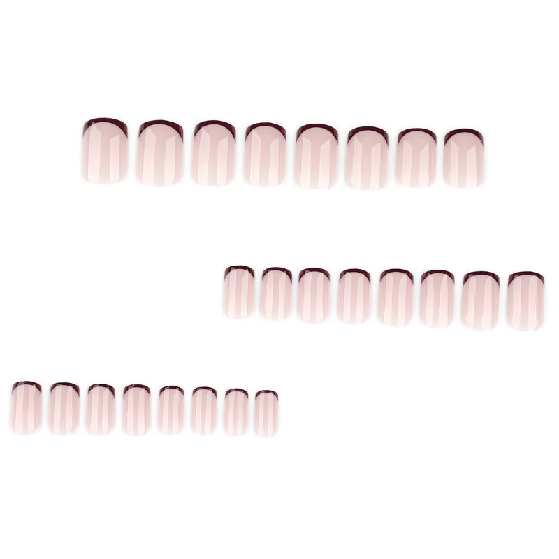 Kunstvolle Nagelgestaltung mit edlem French-Tip und Glanz Karnz
